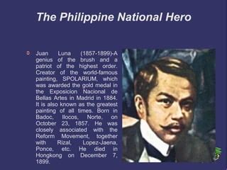 juan luna contribution to the philippines|Philippine History .